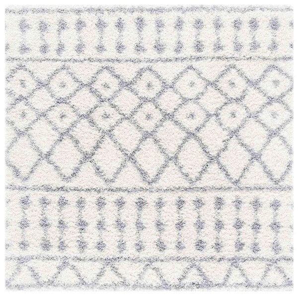 Safavieh Venus Rectangle Shag RugIvory & Grey 8 x 10 ft. VNS684A-8 - main